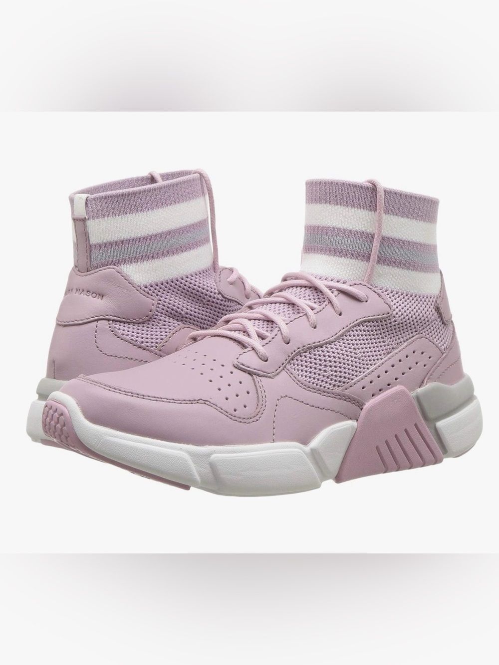 Mark Nason Lilac Pink Sock-Style Sneakers